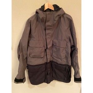 Cabelas Guidewear Weatherproof Goretex Hood Jacket Men's Size Med Olive/Black